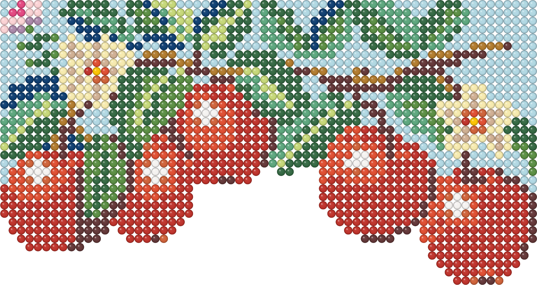 Arched beadwork preview